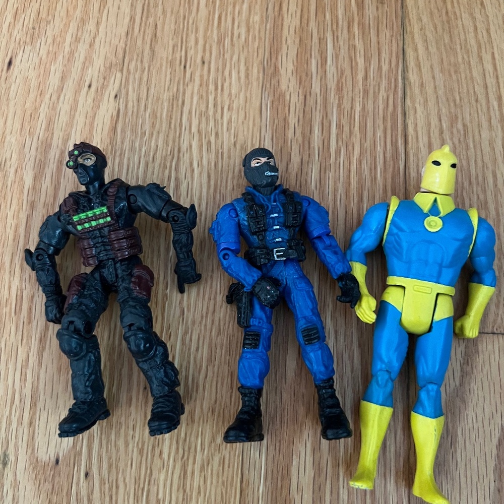 - 3 military action figures 2003 LANARD The Corps Commando Force HUGO SHAD…